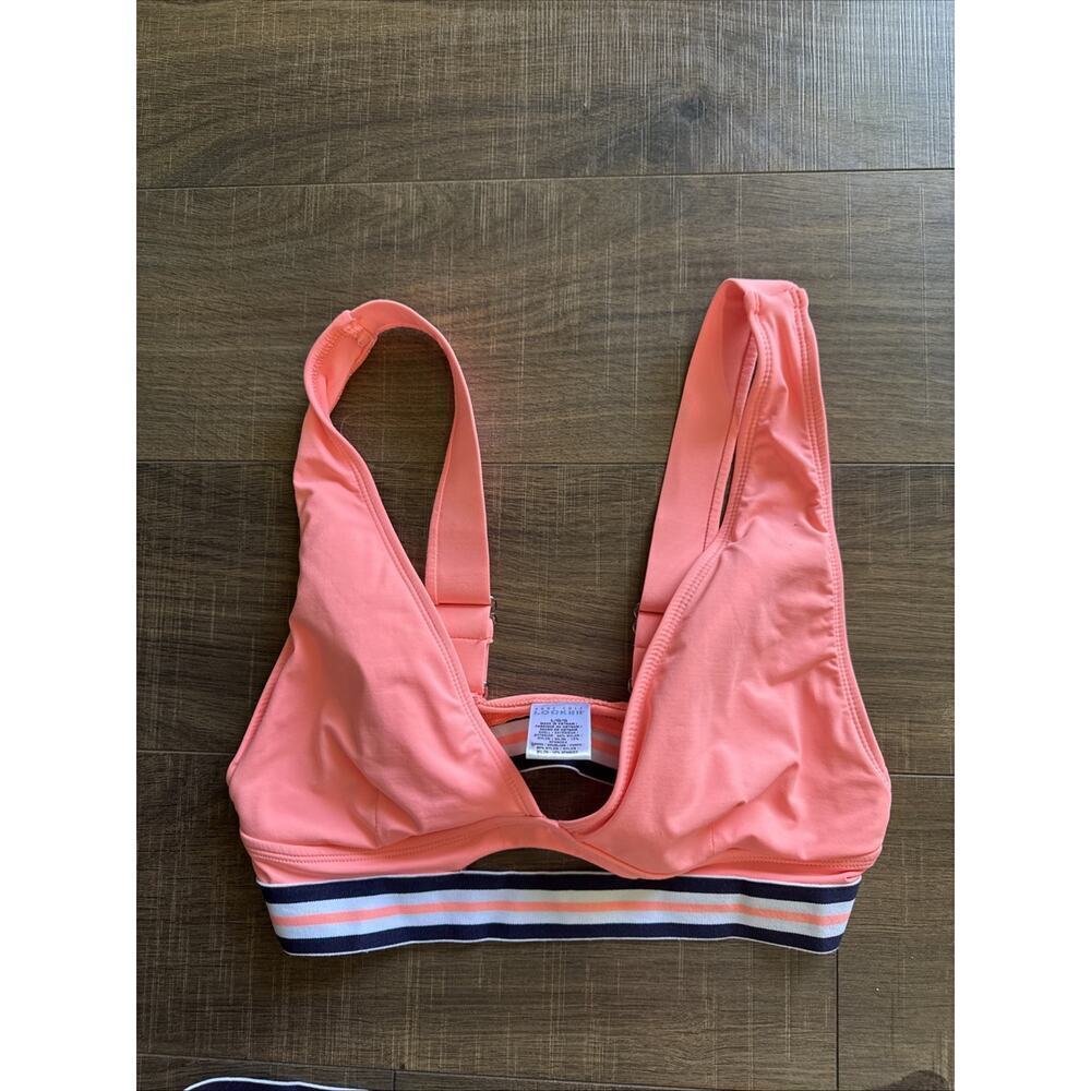 NWT ANNE COLE LOCKER CORAL Bikini Swimsuit 2 PC Bathing Suit‎ Top L Bottom Xl - Picture 2 of 6
